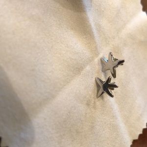 Sterling Silver Starfish Earrings
